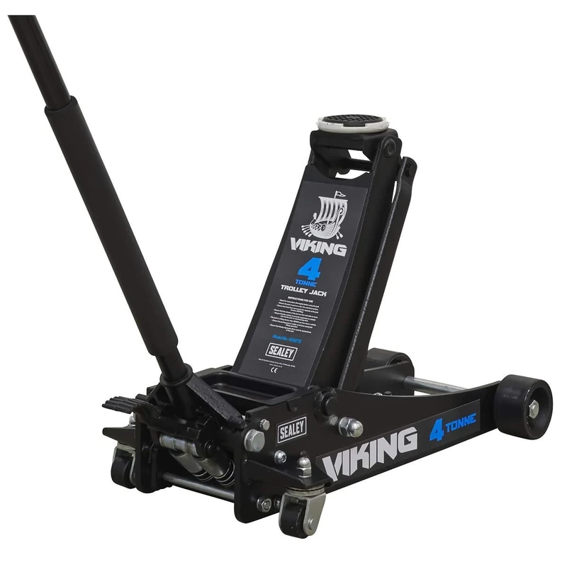 Sealey Viking 4 Tonne Trolley Jack, Car Jack, Low Profile Tyre Bay with Rocket Lift - 4040TB