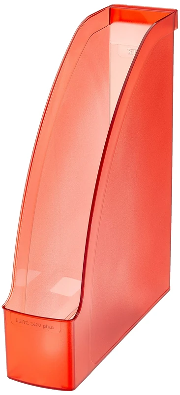 Leitz A4 Magazine File, Frosty Red, Plus Range, 24760026