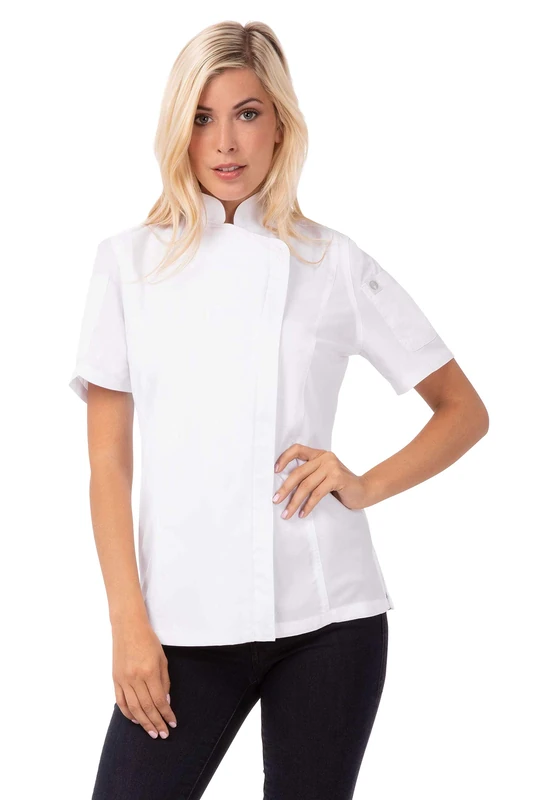 Chef Works Women's Springfield Chef Coat Jacket, White, 3X-Large
