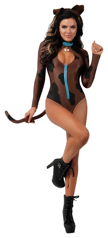 Starline S2127 Women's Sidekick Pooch Costume Adult Sized, Brown/Black, S - Image 1