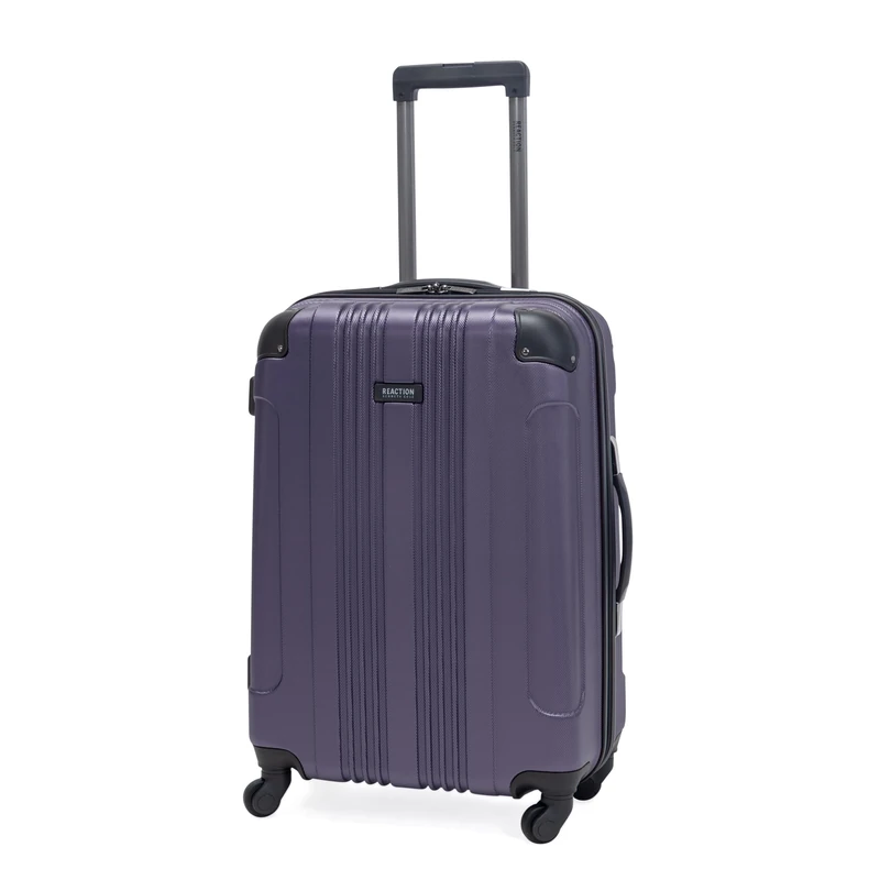 Kenneth Cole Reaction Out of Bounds Lightweight Hardshell 4-Wheel Spinner Luggage, Smokey Purple, 20-Inch Carry On, Out of Bounds