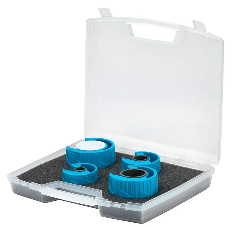 OX Pro PolyZip 4 Piece Cutter Set (15, 22, 35, 42mm), Blue