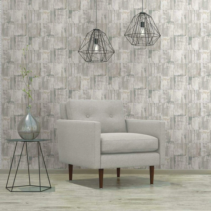 RoomMates RMK11592RL Beige and Gray Washout Peel and Stick Wallpaper