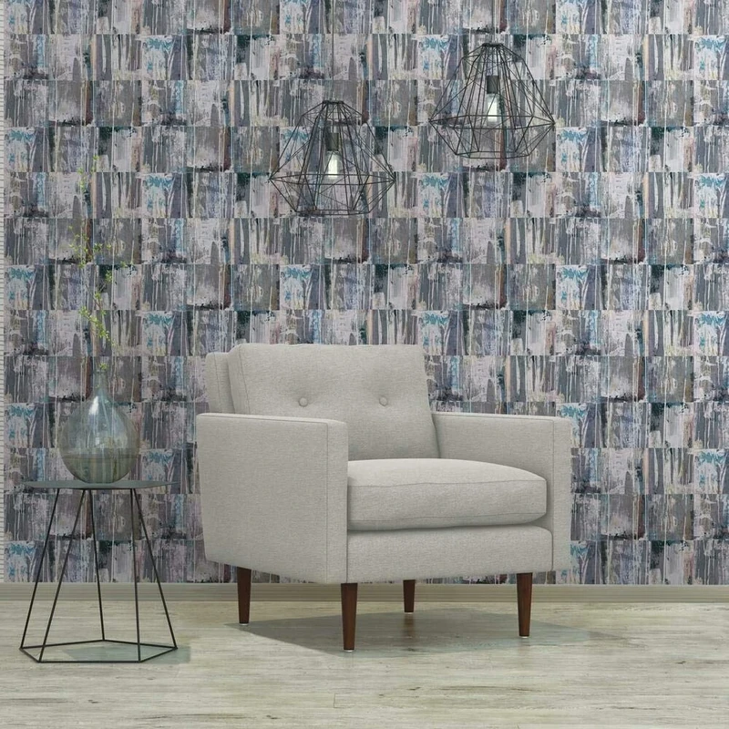 RoomMates RMK11594RL Blue and Purple Washout Peel and Stick Wallpaper