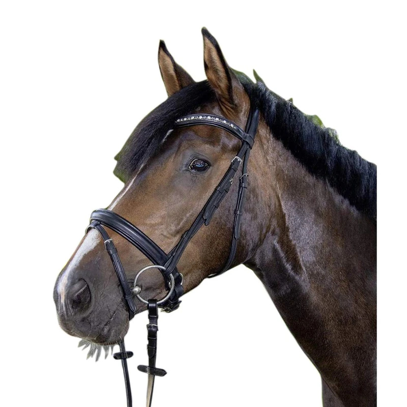 HKM Ariane Bridle Black Warmblood - Image 1