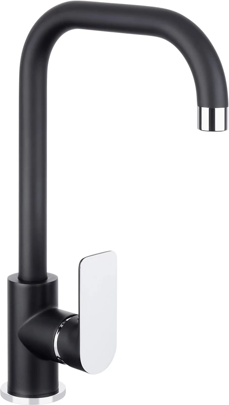 Cornat Noir Single Lever and Thermostatic Mixer Tap Black Edition Robust Die-Cast Body Matt Black/Single Lever Mixer/Shower/Washbasin Fitting, NERSC5