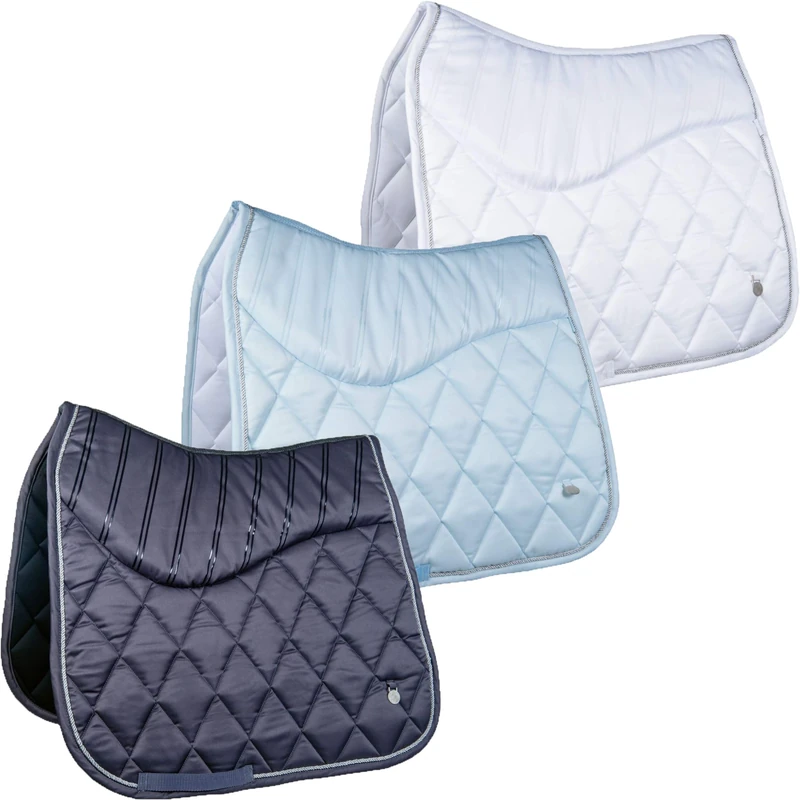 HKM Mondiale Mesh Saddle Cloth, black / grey, Pony Dressage