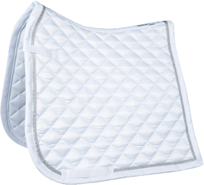 HKM Elemento Crown Saddle Cloth White One Size Dressage