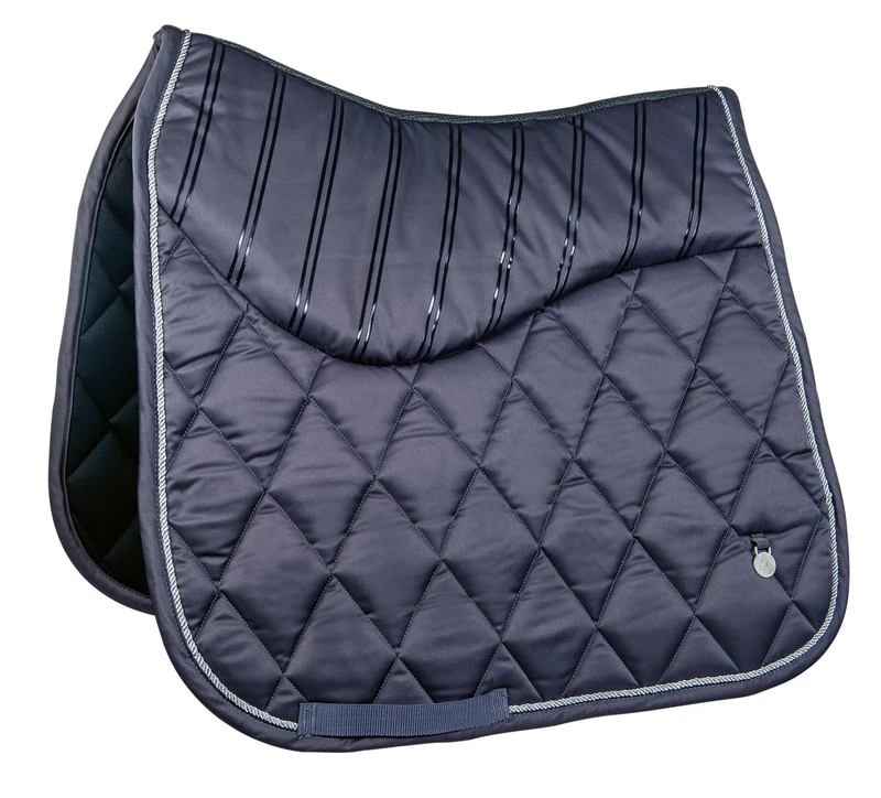 HKM Mondiale Mesh Saddle Cloth, black / grey, Dressage