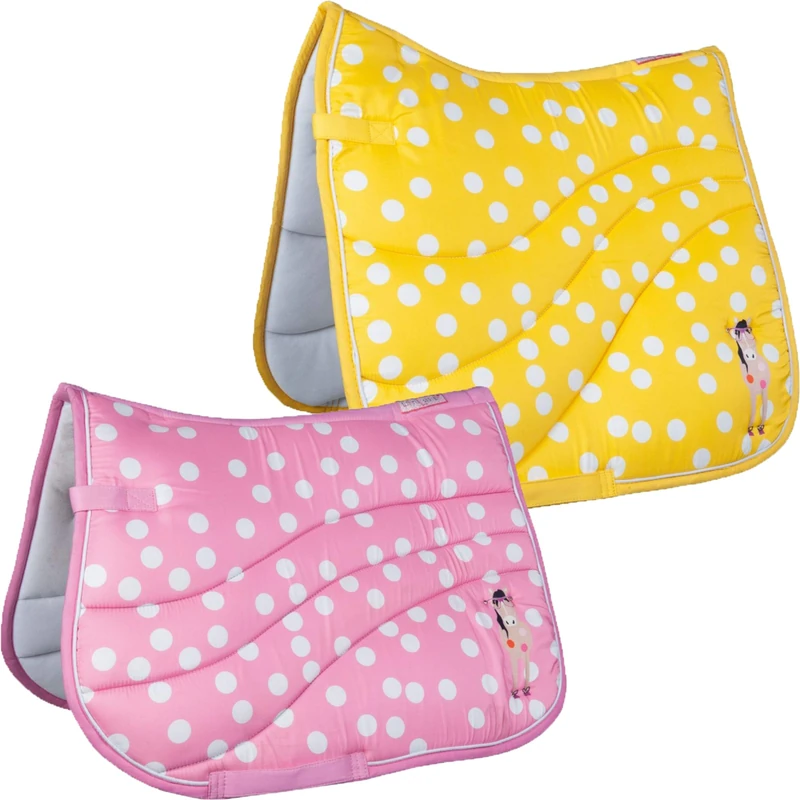 HKM Gelato Point Saddle Cloth Pink Pony Dressage - Image 1