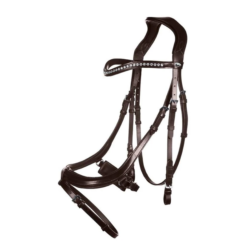 HKM Anatomic Crystal Snaffle Brown Pony