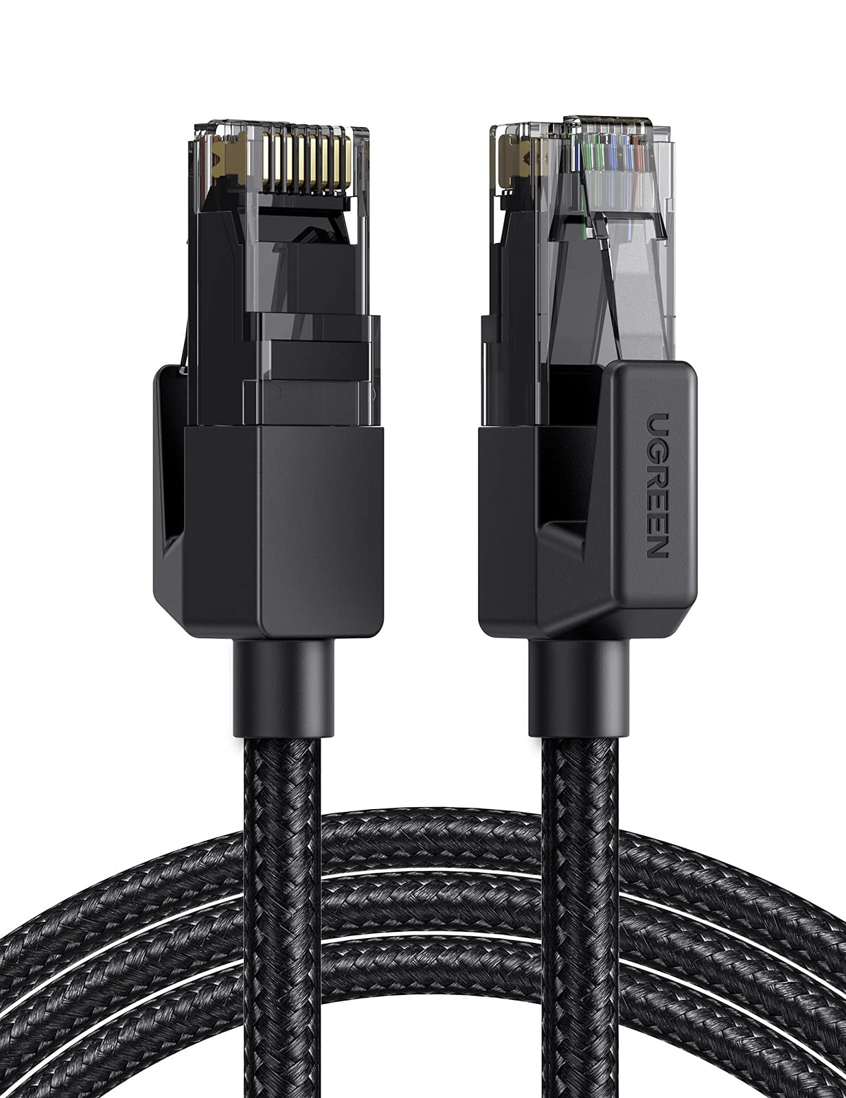 UGREEN Ethernet Cable 2M, High-Speed Gigabit Cat 6 Network Cable, POE 1000Mbps 250Mhz/s Braided Internet Cable RJ45 LAN Patch Cord Compatible with Router, Modem, Smart TV, PC & Laptop, PS5/PS4 Switch