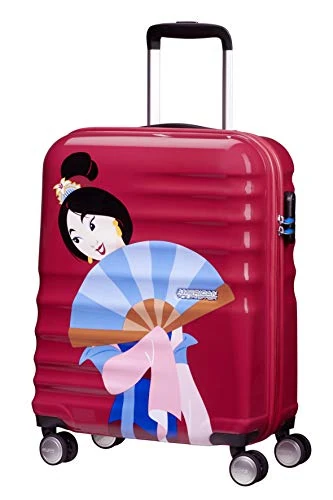 American Tourister Wavebreaker Disney Deluxe - Spinner S Hand Luggage, 55 cm, 36 Litre, Red (Mulan)