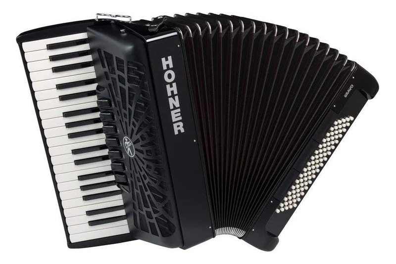 HOHNER BRAVO III 80 BLACK A16422 SILENTKEY