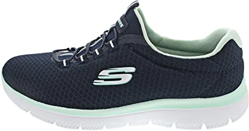 Skechers Women's Summits 12980 Trainers, Navy Mesh/Aqua Trim, 9 UK