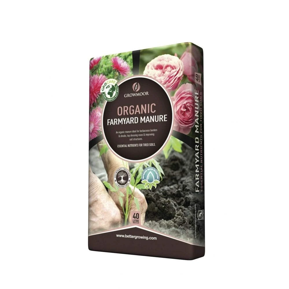 GROWMOOR Organic Farmyard Manure 40L