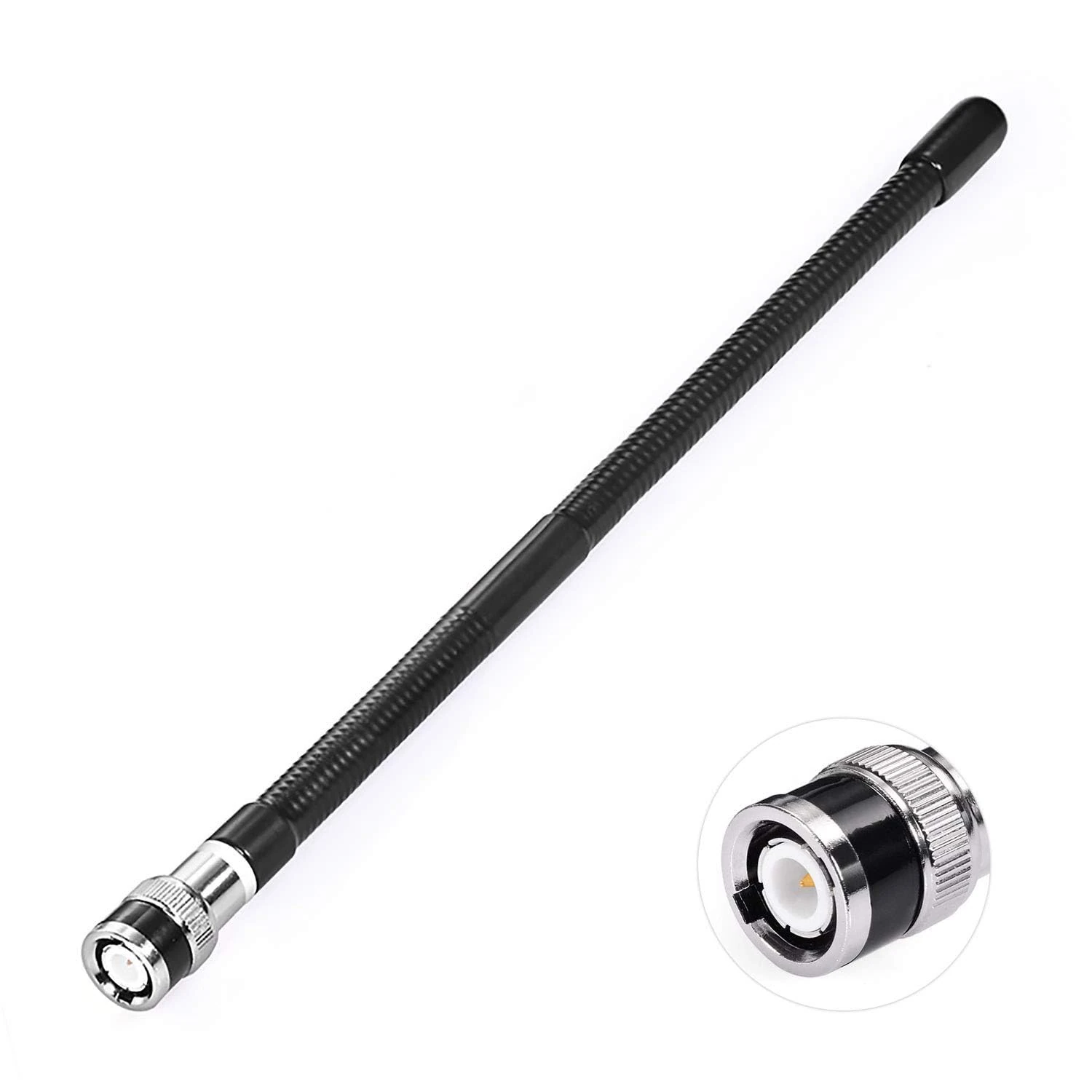 Bingfu CB Aerial Antenna 27MHz BNC Male Connector Soft Whip Portable Compatible with Portable Handheld CB Radio Mobile Police Scanner