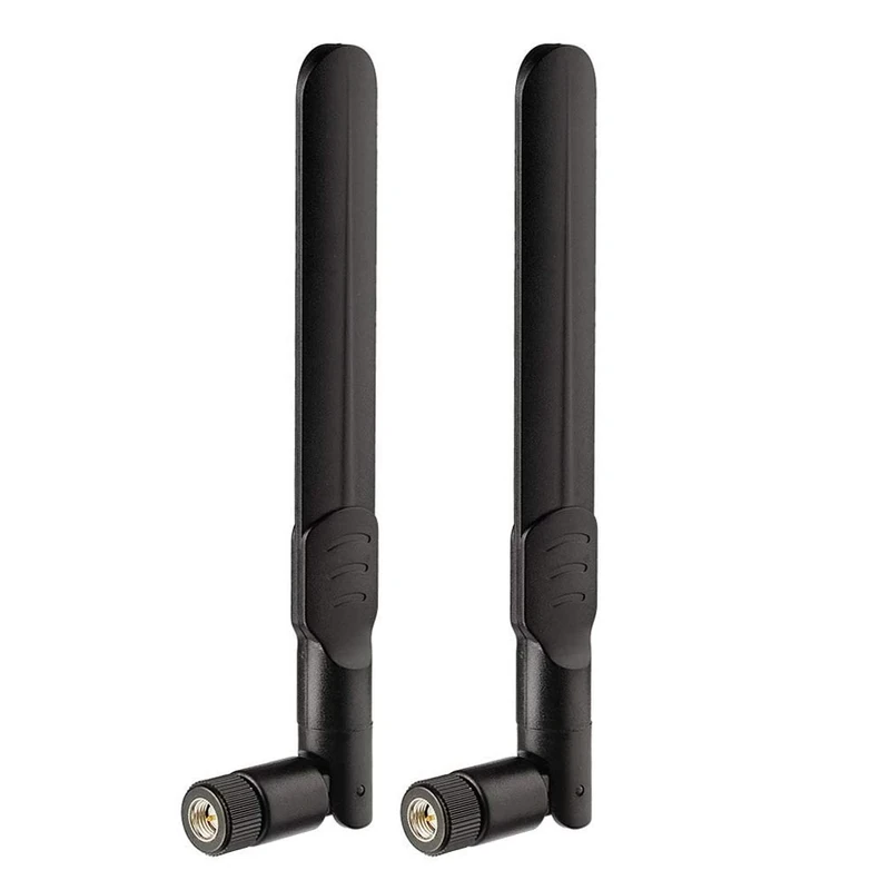 Bingfu 4G LTE Antenna SMA Male Aerial 8dBi (2-Pack) for Vodafone EE O2 Three Huawei Netgear ZTE 4G LTE Router Gateway Modem Router Gateway Trail Camera
