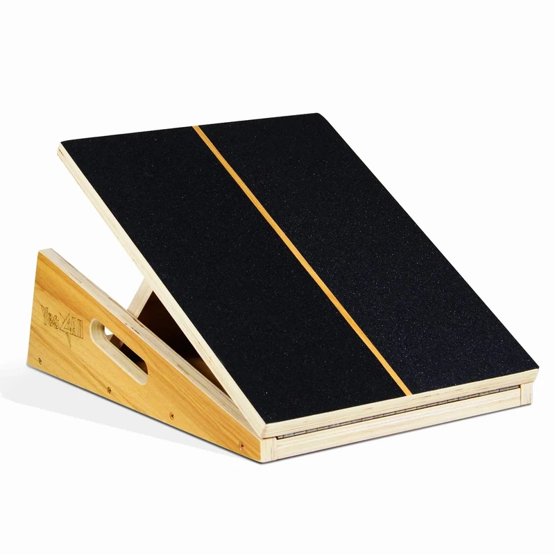 Yes4All GGZT Premium Adjustable Wooden/Steel Slant Board - Incline Board (10, 20, 30, 35 & 40 Degree) - Stretch Board (Slant Board 5 Angles - Full Coverage Design)