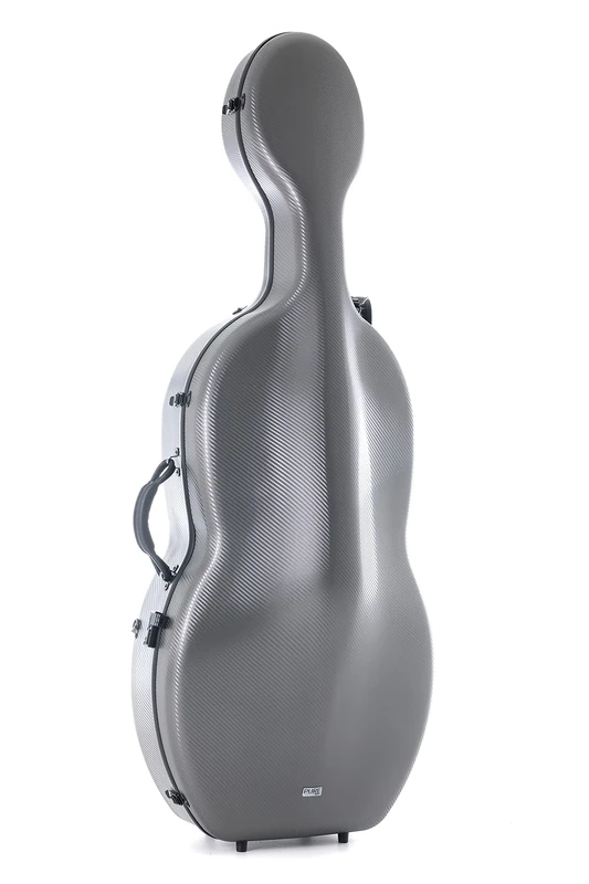 GEWA Cello Case Polycarbonate 4/4 grey with backpack straps and side handle