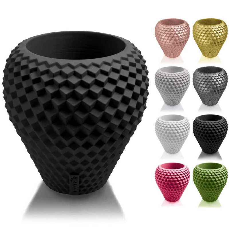 CONCRETTE Concrete Flower Pot Cement Planter Diameter 10 cm 17 Colours