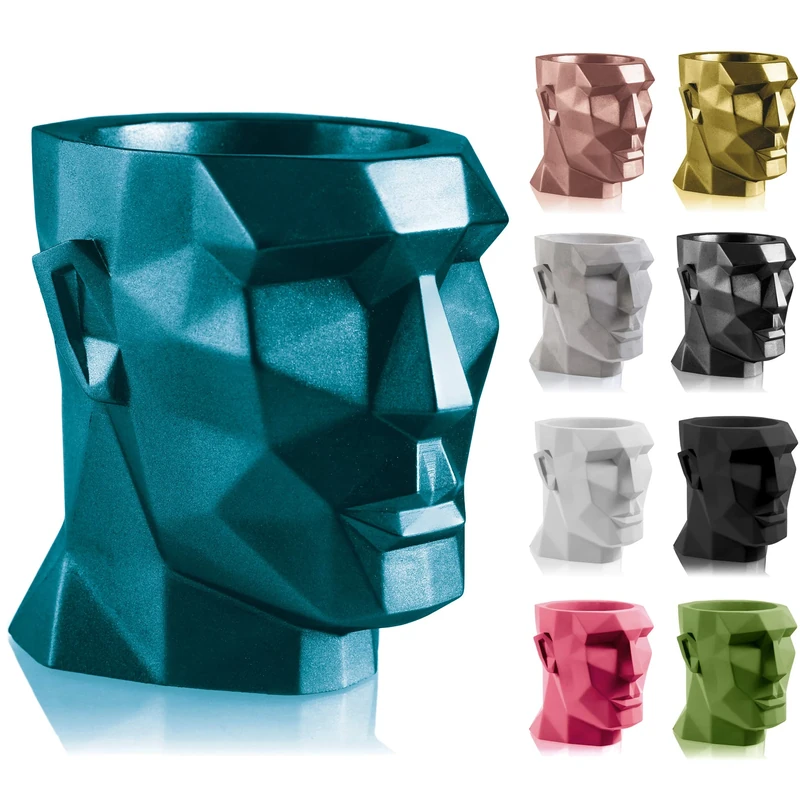 CONCRETTE Apollo Concrete Flower Pot Cement Planter Diameter 14 cm 17 Colours