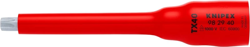 KNIPEX Socket 3/8'' for TX40 123 mm, 98 29 40