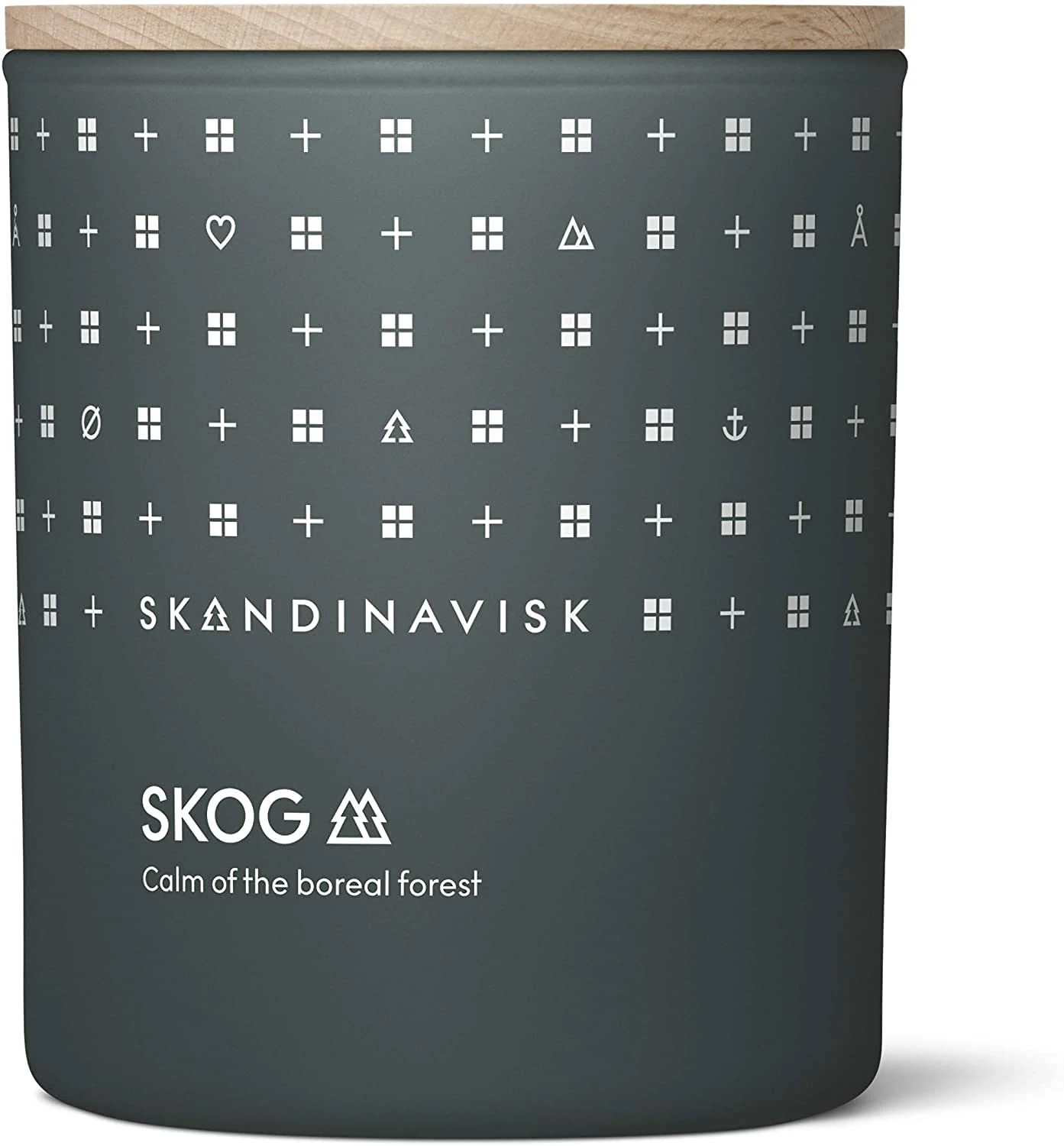 Skandinavisk Skog 'Forest' Mini Scented Candle. Fragrance Notes: Pine Needles and Fir Cones, Birch Sap and Lily of The Valley. 65 g.
