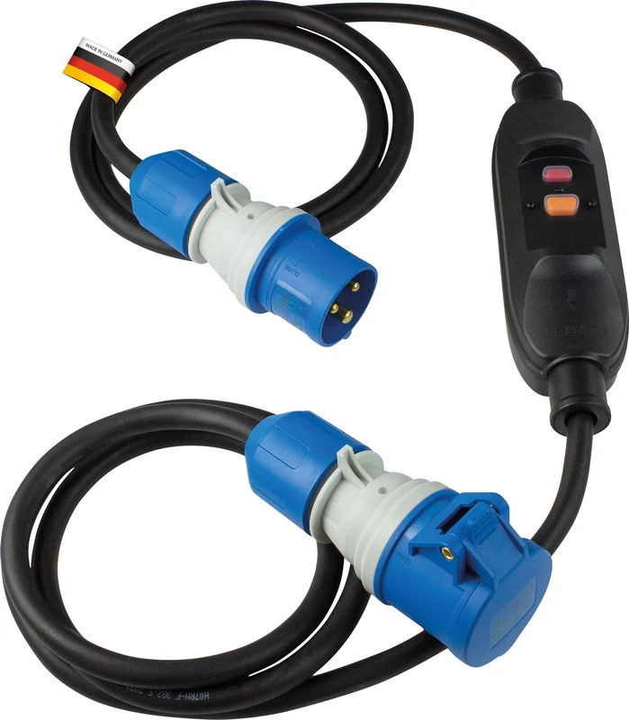 as - Schwabe 45224 Personal Protection Intermediate Switch 30mA Black Grey Blue Extension Cable