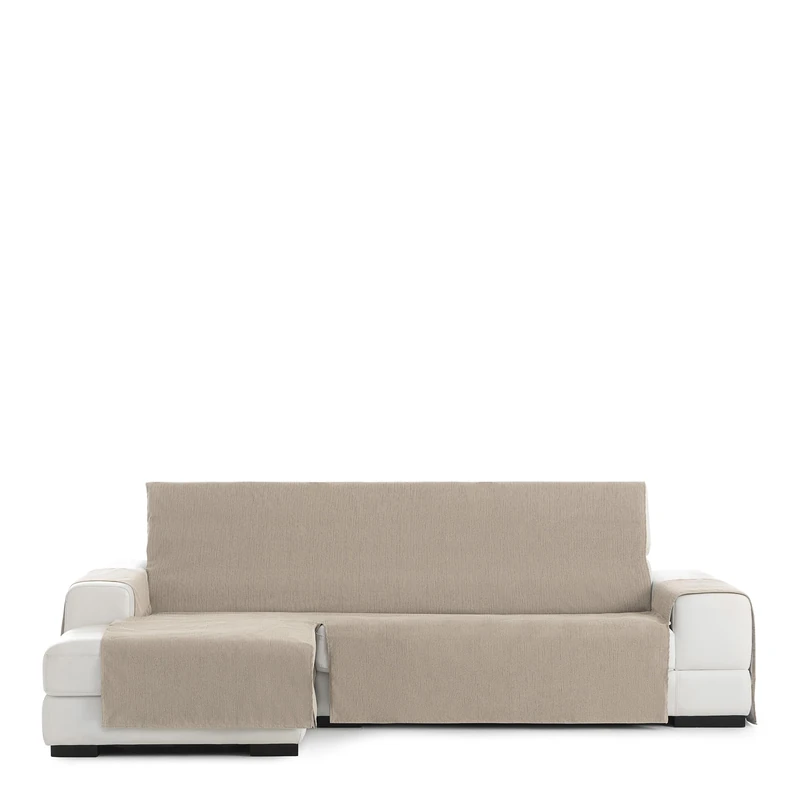 Rabat practica chaise longue cover 290cm., color 01/camel, left-frontal view - Image 1