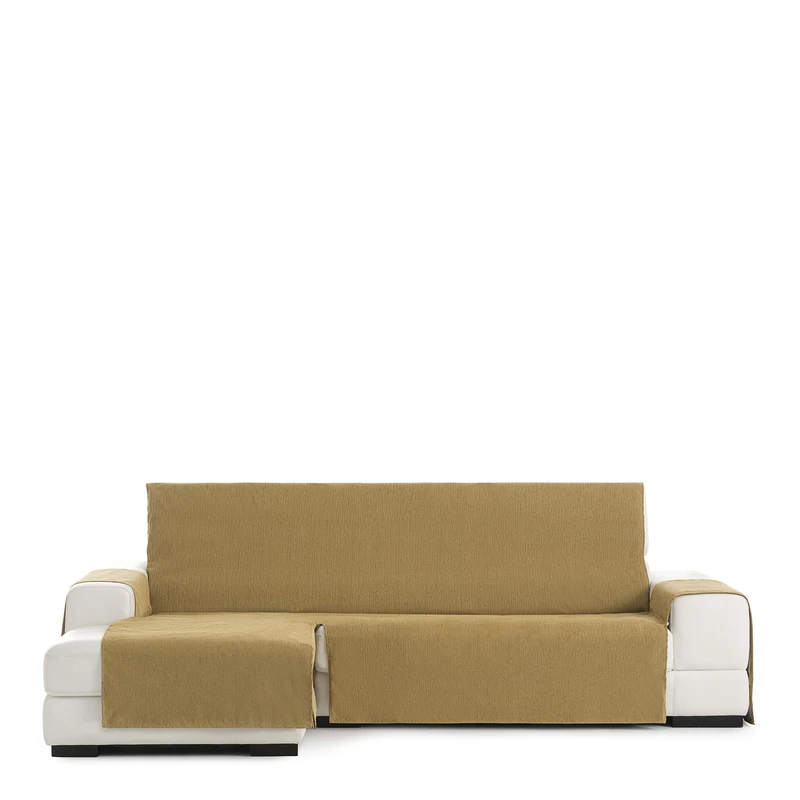 Eysa Rabat practica chaise longue cover 290cm., color 05/mustard, left-frontal view