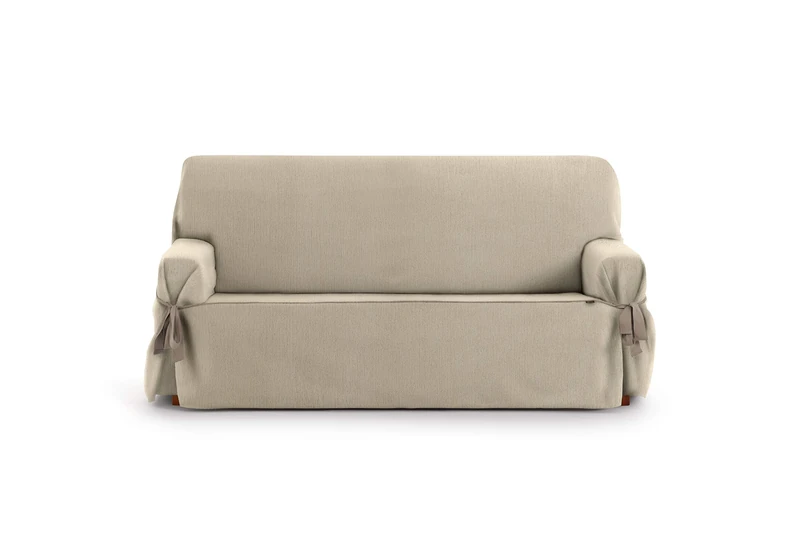 Eysa Rabat adjustable universal sofa cover with ties 3 seaters color 01/camel