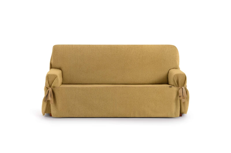 Eysa Rabat adjustable universal sofa cover with ties 3 seaters color 05/mustard