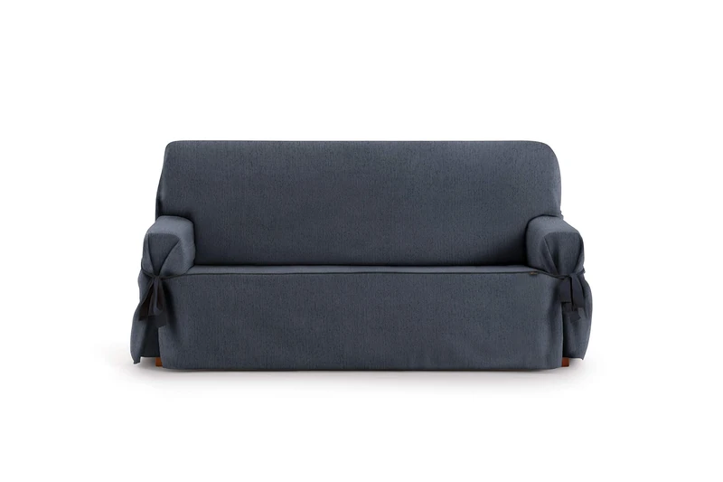 Eysa Rabat adjustable universal sofa cover with ties 3 seaters color 03/blue