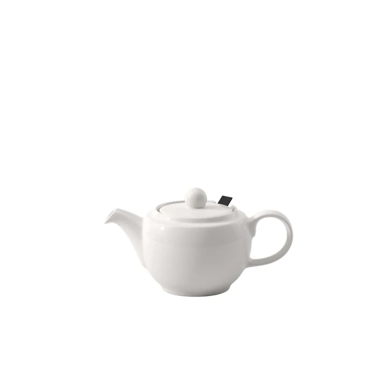 Villeroy & Boch - for Me teapot with lid and Filter, Beautifully Shaped White Pot Made from Premium Porcelain, Dishwasher Safe, 450 ml