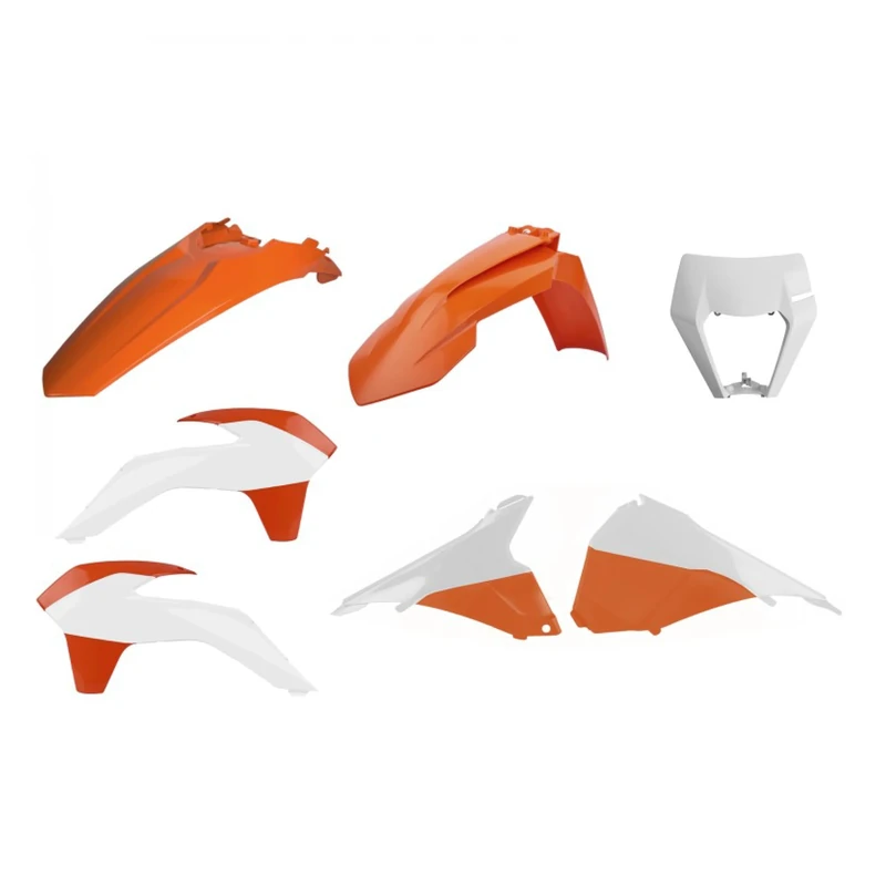 POLISPORT 90878 - Polisport Enduro Restyling Replica Kit for Those Looking for OEM Quality for KTM Motorcycles in Colour OEM