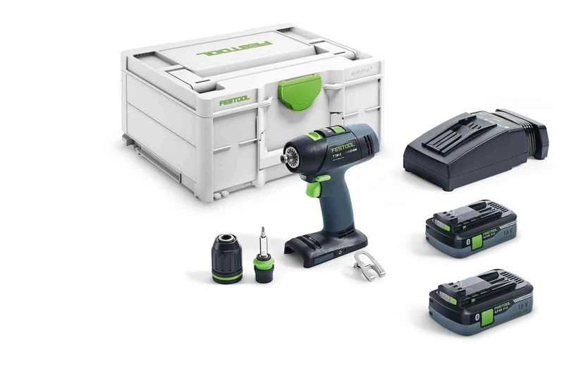 Festool Taladro atornillador a batería T 18+3 HPC 4,0 I-Plus