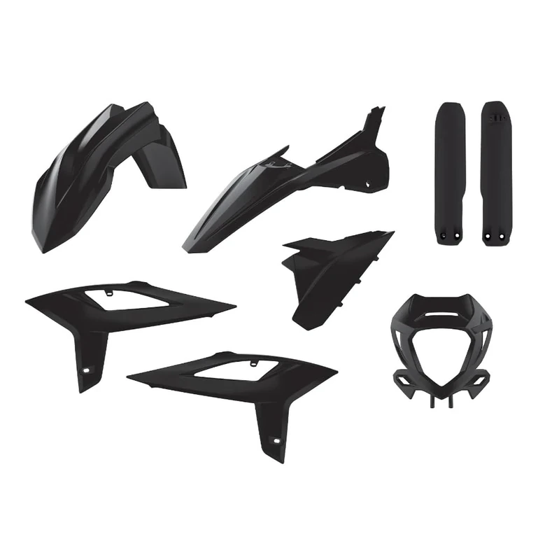 POLISPORT 90930 Polisport Enduro Plastic Replica Kit for Those Looking for OEM Quality for Beta Motorcycles in Black