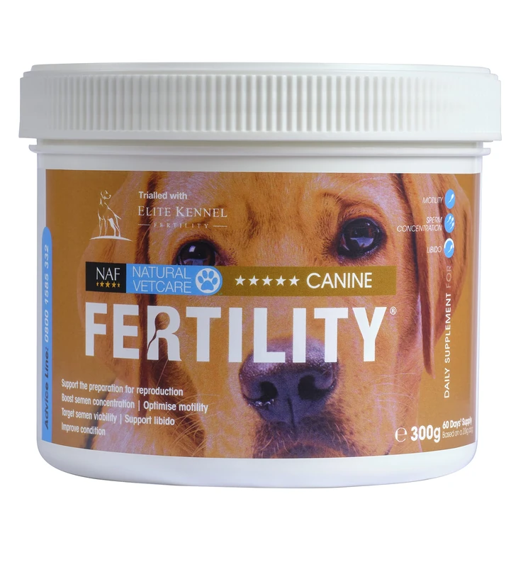 Natural VetCare 5* Canine Fertility – Advanced Supplement for Stud Dogs – Supports Reproductive Health, Libido & Sperm Quality – With Ginseng, Zinc & L-Carnitine – 300g - Image 1