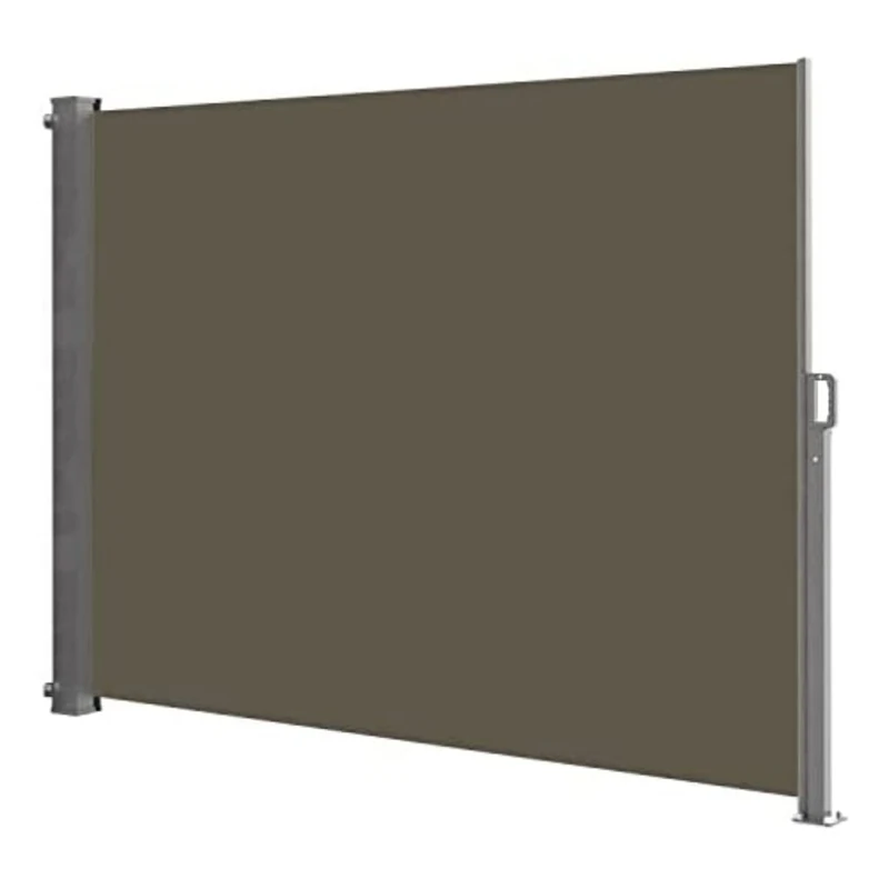 Red deco Phoenix Retractable Screen 140 x 300 cm Taupe - Image 1
