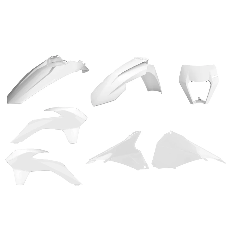 POLISPORT 90879 Polisport Enduro Restyling Replica Kit for Those Looking for OEM Quality for KTM Motorcycles in White