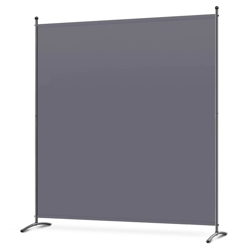 Angel Living Protective Screens Folding Screen Room Partitions Garden Privacy Outdoor Screens for Patio Privacy, 1 Panels (163 x 180cm, Grey)