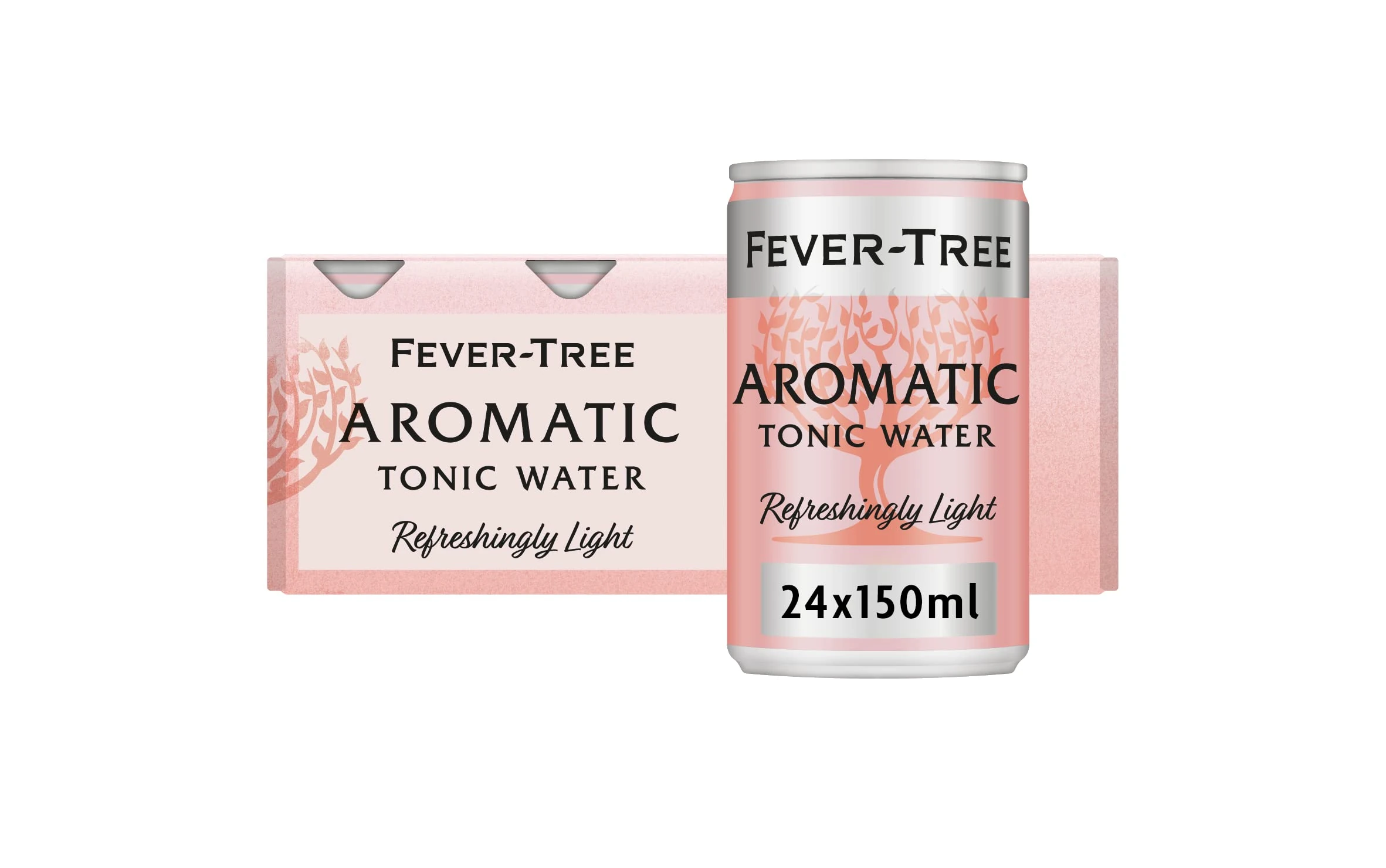 Fever-Tree Refreshingly Light Aromatic Tonic Water 8 x 150ml (Pack of 3, Total 24 cans)