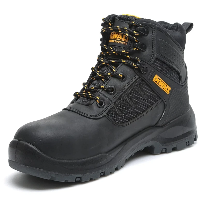 DEWALT Douglas Mens Safety Boots | Waterproof | Steel Toe Cap | Heat Resistant | Safety Boot Black UK12