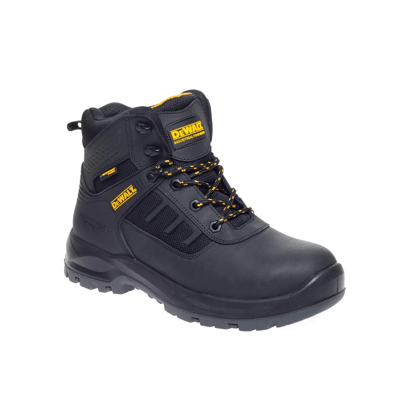 DEWALT Douglas Mens Safety Boots | Waterproof | Steel Toe Cap | Heat Resistant | Safety Boot Black UK9 (EU43)