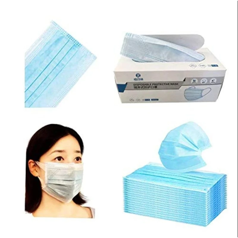 YAKOE Disposable 3 Layer Type I Non-Sterile Face Mask (Pack of 2500 Pieces)