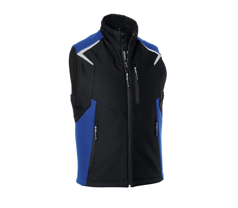 KÜBLER Workwear Men's Weste Vest, Black/Blue, XXL