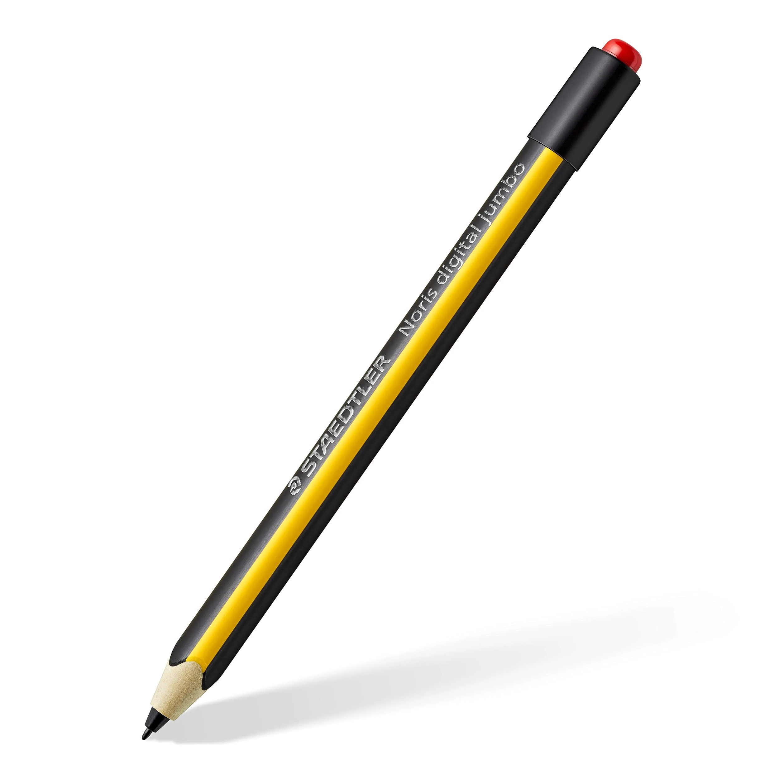 STAEDTLER 180J 22-1 Noris Digital Jumbo EMR Stylus with Soft Digital Eraser - For Digital Writing, Drawing and Erasing on EMR Equipped Displays (Please check the compatibility list before purchase)