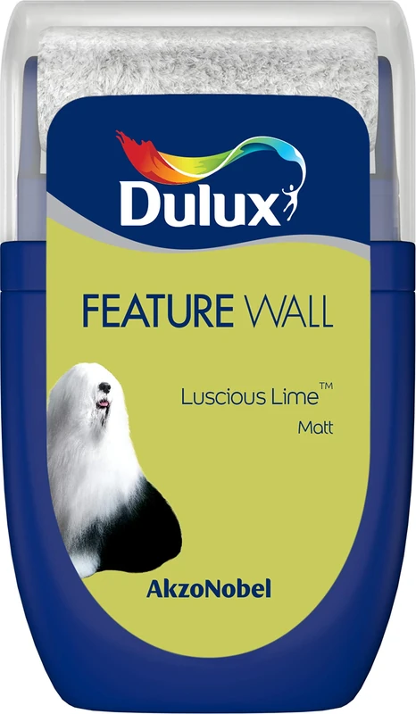 Dulux Feature Wall Tester Paint, Luscious Lime, 30 ml