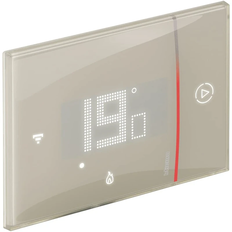 BTICINO SXM8002 Wifi Thermostat Smarther2 with Netatmo, Built-in Boiler Thermostat, Remote Control with App, Alexa, Google Assistant, Apple HomeKit, Programmable, Energy Saving